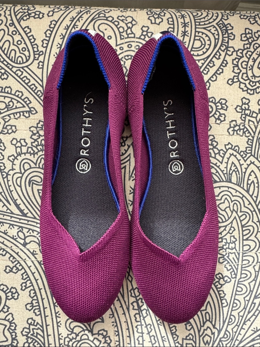 Rothy's Women's Ballet Flats in Berry Plum